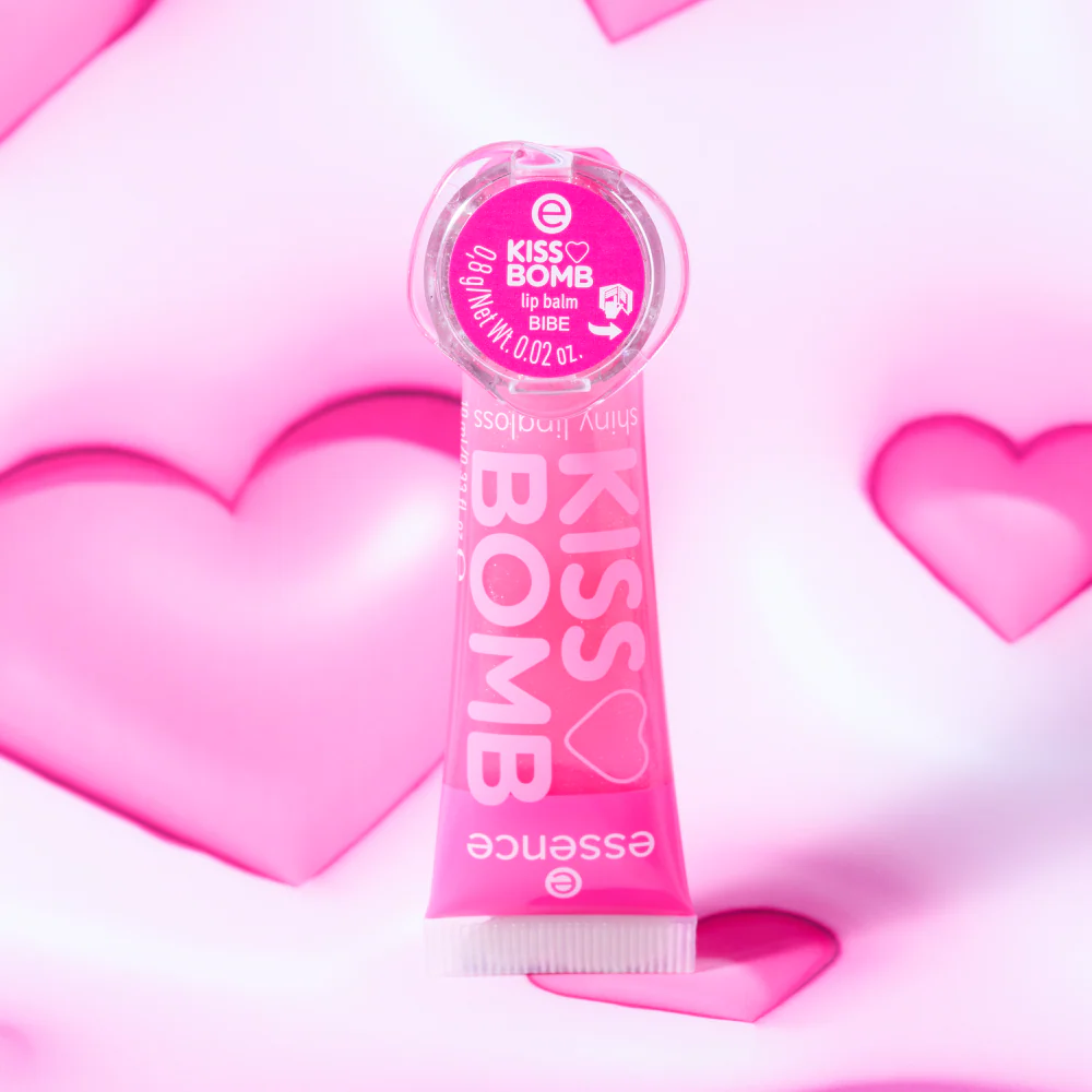 KISS BOMB shiny lipgloss & lip balm